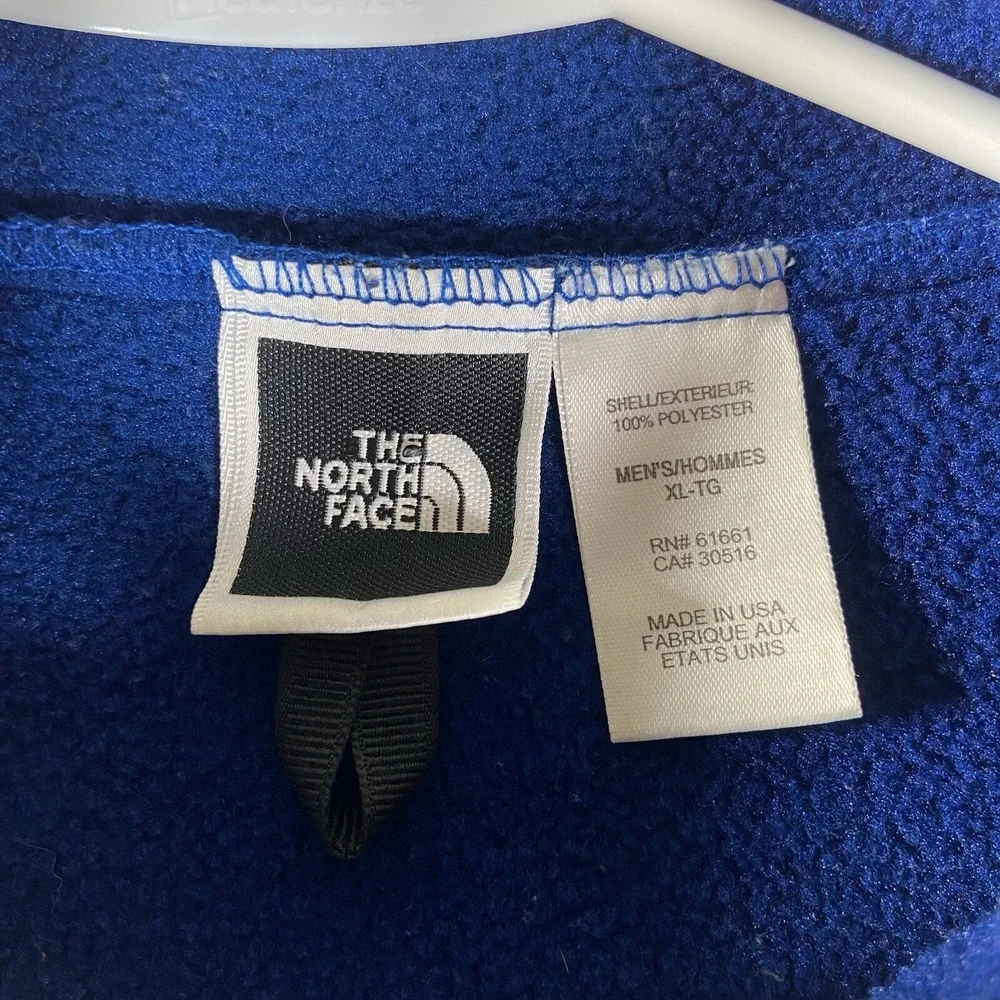VTG The North Face Vest Mens XL Fleece Full Zip Lightweight Outdoor USA Made